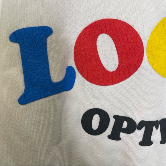 Madhappy Local Optimist Fleece Cream Color Crewneck - Picture 6 of 13